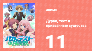 Дурак, тест и призванные существа 1 сезон 11 серия (аниме-сериал, 2010)