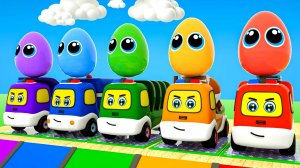 Детские веселые мультяшки для детей и малышей про машинки с веселыми песенками про машин