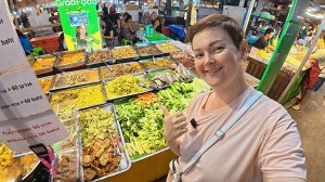 Пойдём ПОЖРЁМ в Таиланде! САМЫЕ большие ОБЖОРНЫЕ ряды еды на рынке Тепразит! Где поесть в Паттайе?