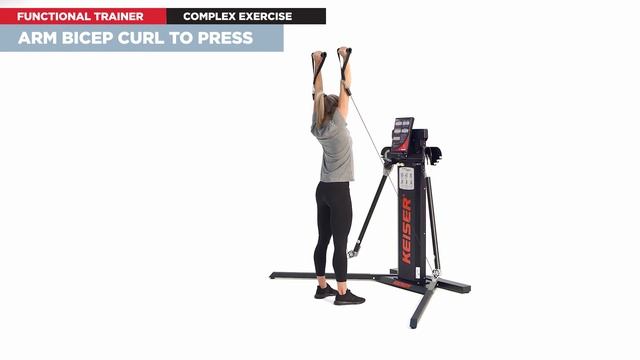 Arm Bicep Curl to Press