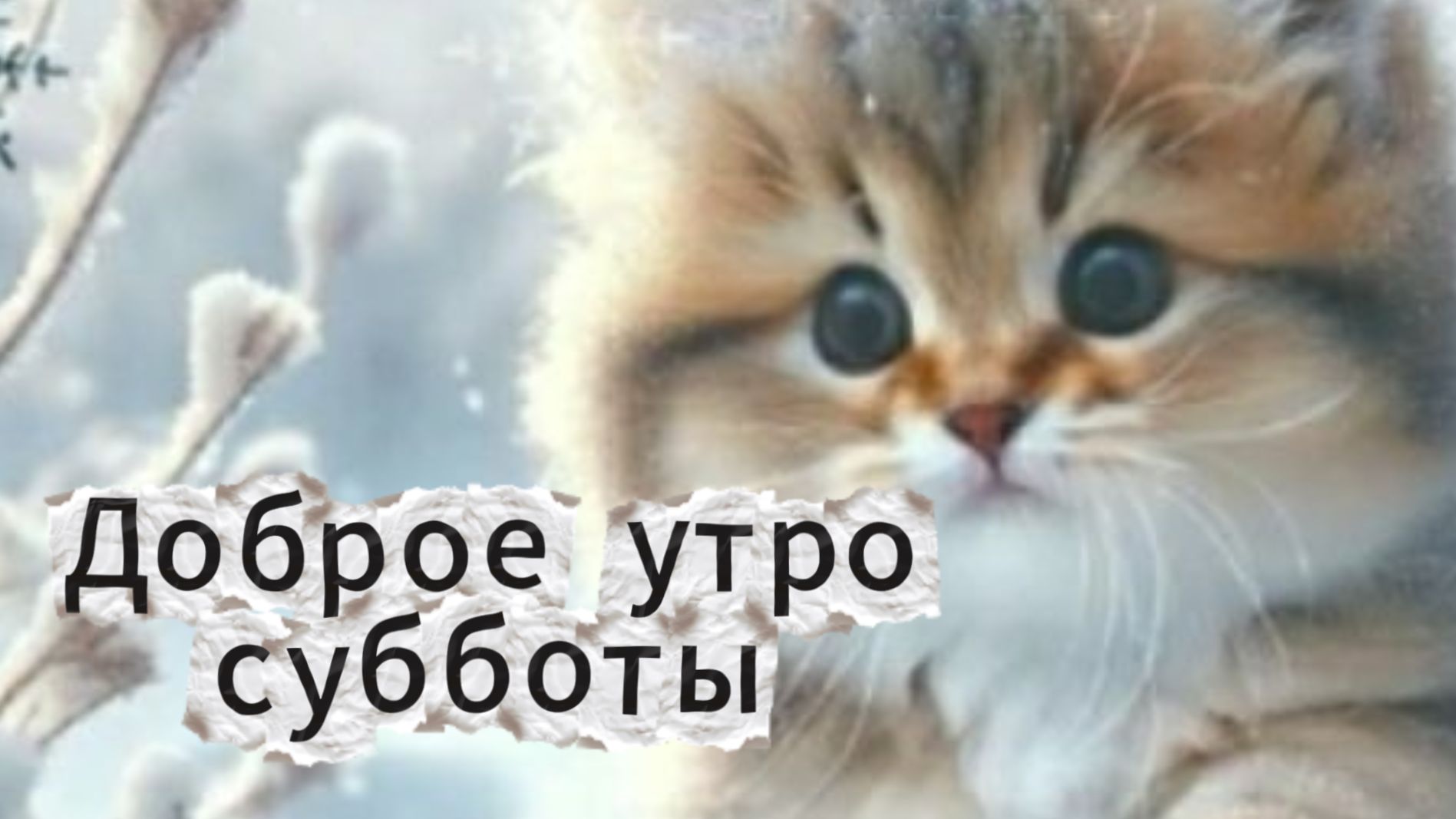 ДОБРОЕ УТРО СУББОТЫ ЗИМНИЕ ОТКРЫТКИ ❄️☀️