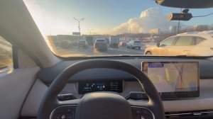 Evolute i-Joy New (Dongfeng Vigo) автопилот в пробке