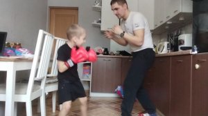 Удар в корпус, отработка