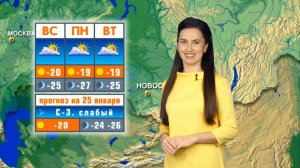 Прогноз погоды на 25 января в Новосибирске