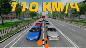 ГРУЗОВИК ВЛЕТЕЛ В ПРОБКУ ( BeamNG.Drive )