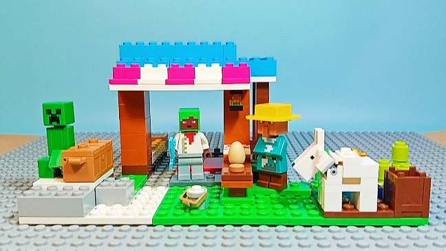 Lego Minecraft 21184 Пекарня: сборка набора, Stop Motion