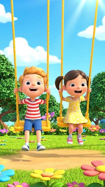 Покатаемся на качелях 👶🎶 смотреть онлайн