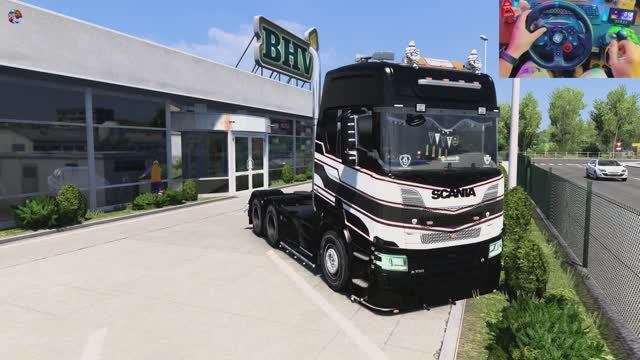 Private Truck Tour Tractor Truck II Euro Truck Simulator 2 II Gameplay SteeringWheel + 4K