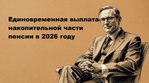 Единовременная выплата накопительной части пенсии в 2026 году