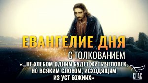 «…не хлебом одним будет жить человек, но всяким словом, исходящим из уст Божиих» / Евангелие дня