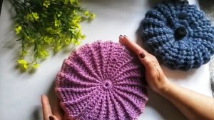 МК берет крючком )Легко и просто 👍