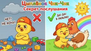 🐣 Я УЖЕ БОЛЬШОЙ! Цыплёнок ЧИК-ЧИК не слушает маму 😱 Поучительная песенка для детей