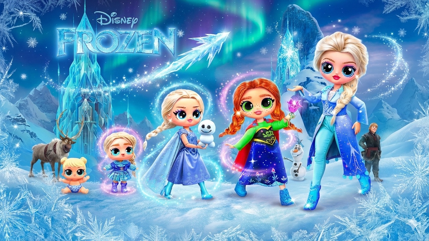 Эльза и Анна растут! 32 идеи для кукол ЛОЛ ОМГ! смотреть онлайн