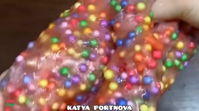 Слайм с радужными шариками + страшные истории от Даши Рокс‼️‼️