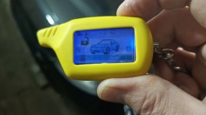 настройка брелока сигнализации Ягуар, открытие закрытие и автозапуск.