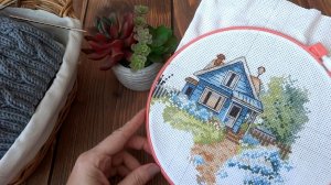 Я его начала вязать🤗 Новый процесс. Вязание и вышивка. Отвечу на вопросы.