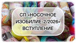 СП «Носочное изобилие-2/2026» Вступление.