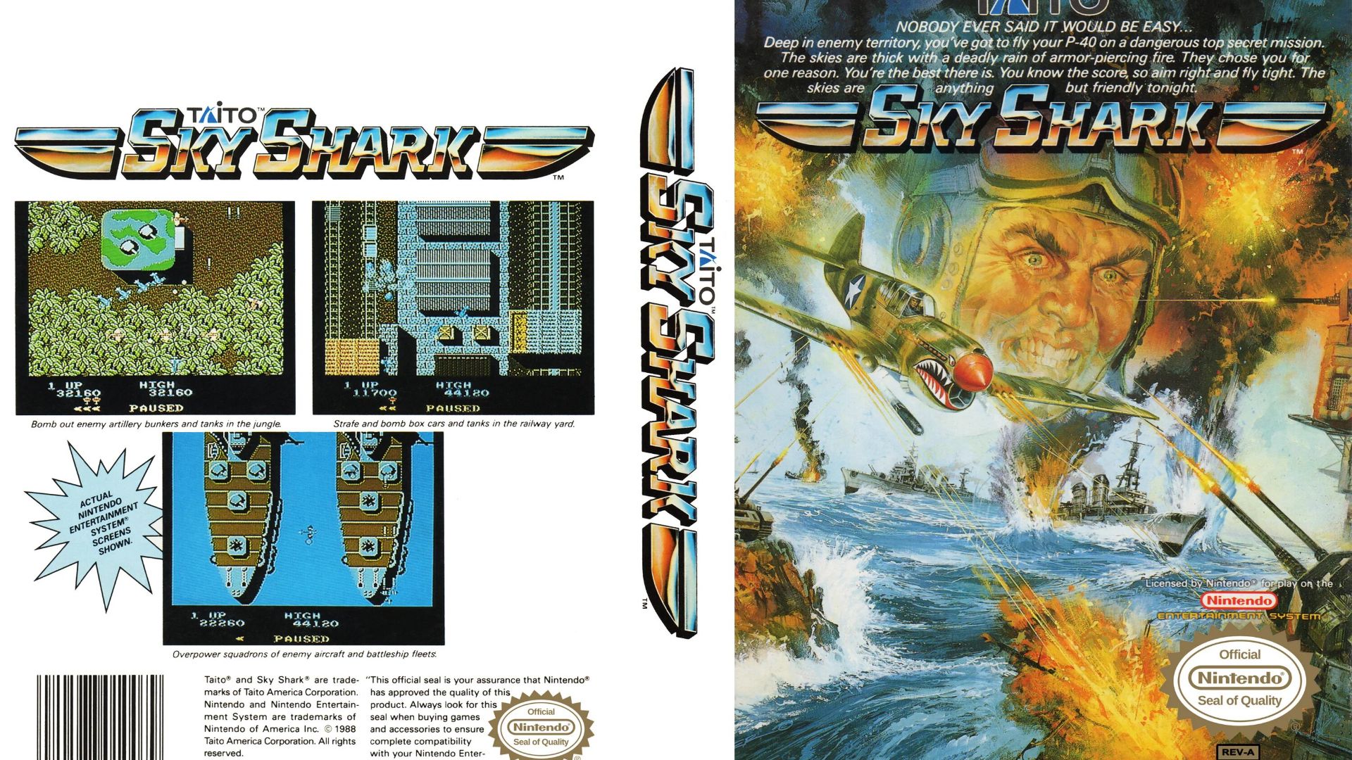 Sky Shark (NES) смотреть онлайн