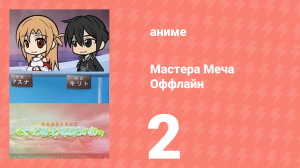 Мастера Меча Оффлайн 2 серия (аниме-сериал, 2012)
