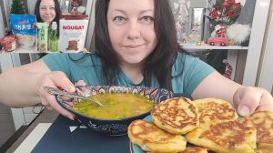 Мукбанг Суп и ленивые пирожки + дегустация китайских вкусняшек из Фикс Прайс 2ч.