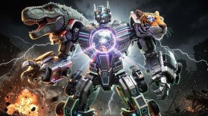 ОНИ ОБЪЕДИНИЛИСЬ… и появился ГИГАНТСКИЙ РОБОТ 🤯🦖🚗