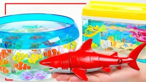 Мультики для детей. Белая акула и аквариум 🦈🐡🐠. Смотреть онлайн мультики для малышей.