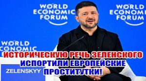 Историческую речь Зеленского испортили европейские проститутки