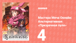 Мастера Меча Онлайн: Альтернативная «Призрачная пуля» 4 серия (аниме-сериал, 2018)