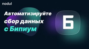 Автоматизируйте сбор данных с Бипиум в Nodul