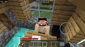 Я построил секретную комнату по домом котАлены в майнкрафт