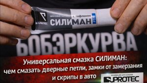 Универсальная смазка Силиман чем смазать дверные петли, замки от замерзания и скрипы в авто