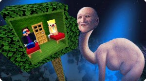 🏕️ПОСТРОИЛИ ДОМ на ДЕРЕВЕ Против ТАЛАССОФОБИИ в МАЙНКРАФТ! НУБИК