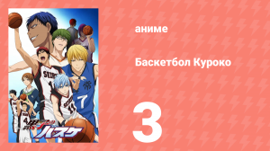 Баскетбол Куроко 1 сезон 3 серия (аниме-сериал, 2012)