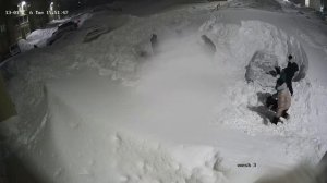 Камчатка этой зимой. История одного двора, таймлапс с камеры видеонаблюдения. Нарезка из скринов