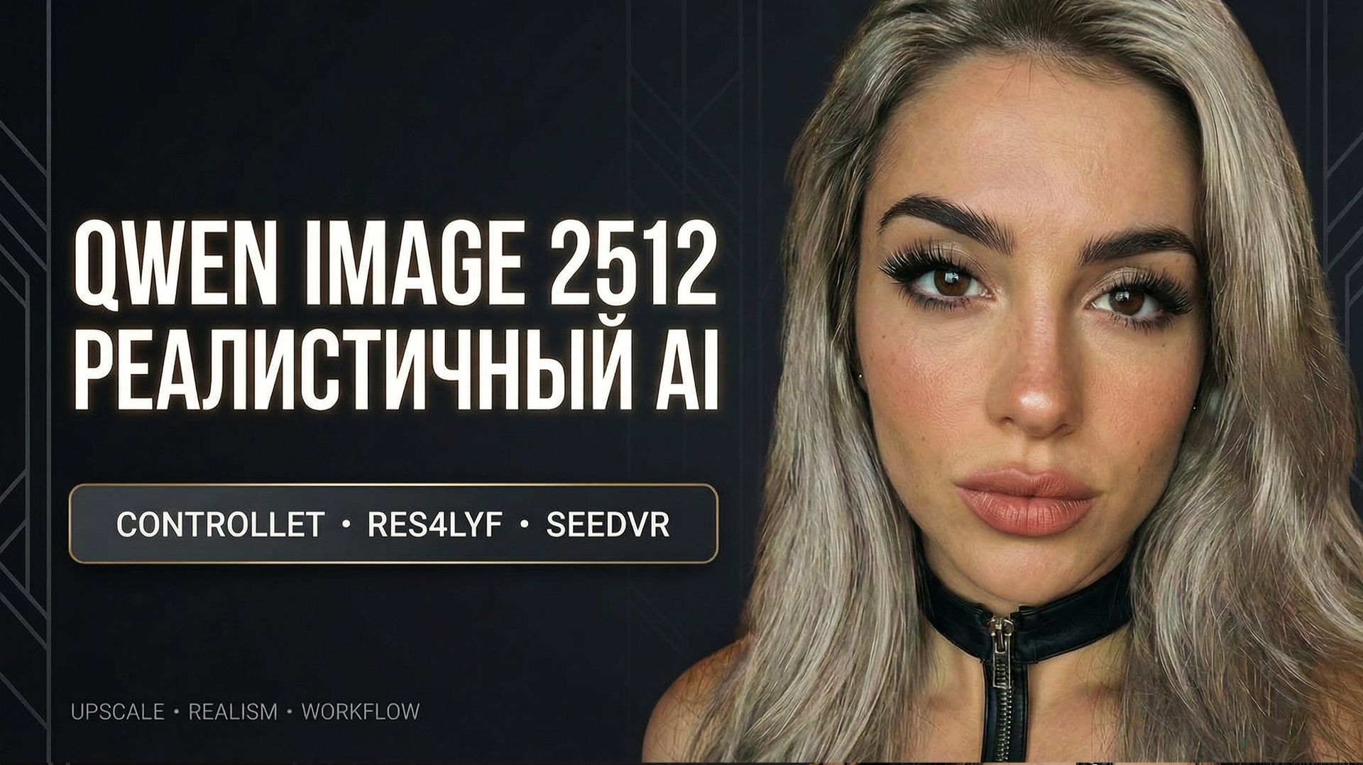 Реалистичный Qwen Image 2512 в ComfyUI — Полный гайд: ControlNet, RES4LYF Sampler, SeedVR Upscale смотреть онлайн