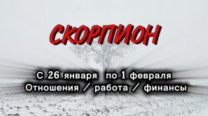 СКОРПИОН 💖ТАРО  ПРОГНОЗ ‼️26.01-01.02(2026) #прогноз  #таро  #скорпион