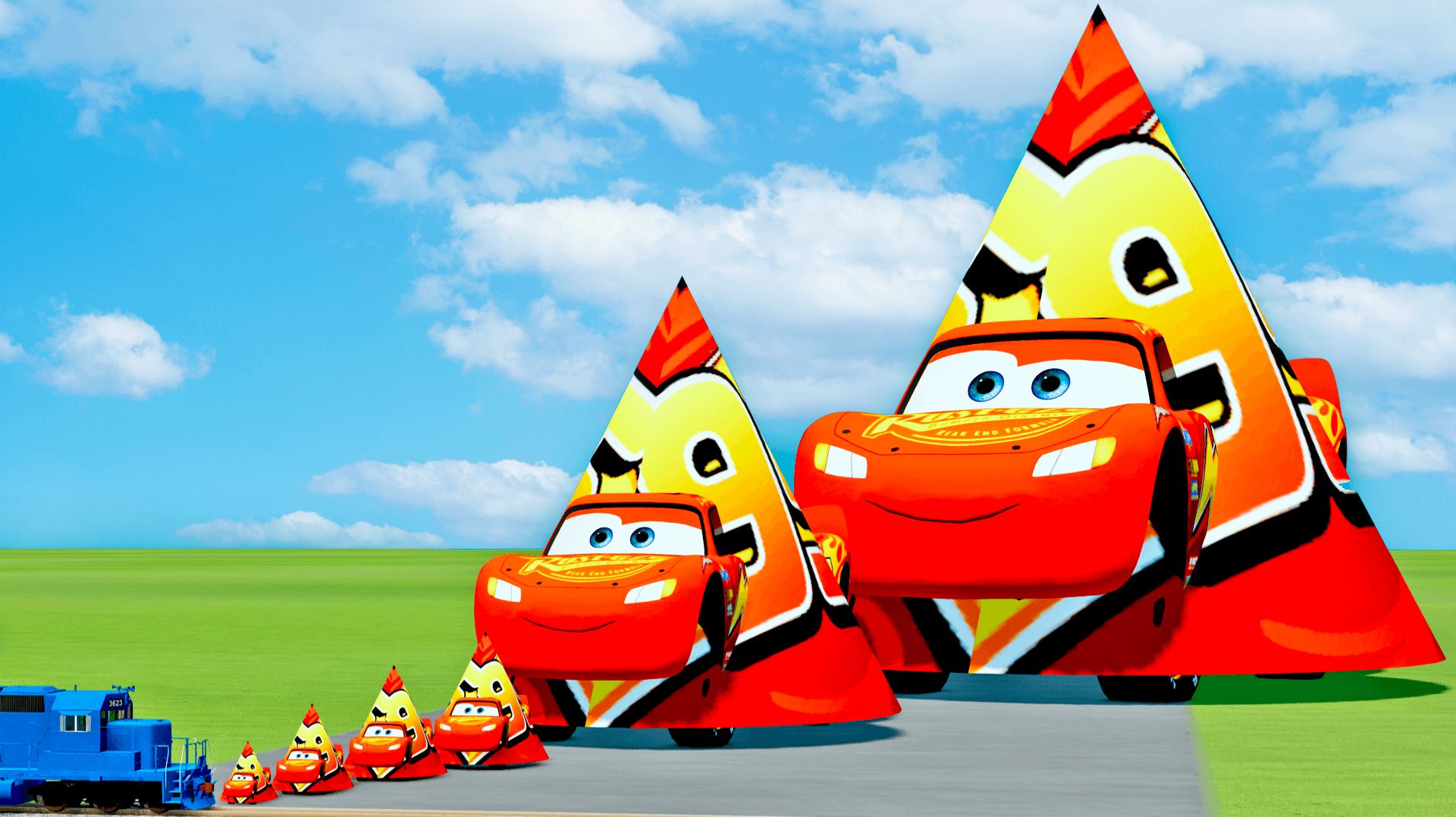 Треугольные Молния Маквин и друзья!