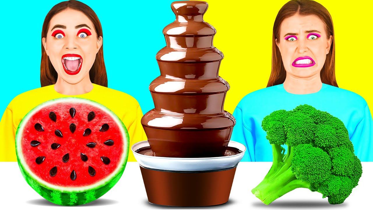 Шоколадное фондю Челлендж #3 | Шоколадный Фонтан от BaRaDa Challenge