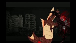 годзилла black blood против титанозавра