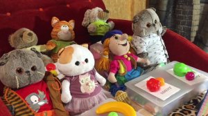 Урок английского языка. Учим овощи и фрукты. Новая ученица - Кошечка Лили по имени ЖАСМИН.