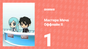 Мастера Меча Оффлайн II 1 серия (аниме-сериал, 2014)