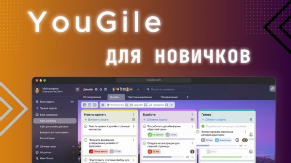 Как пользоваться Yougile. Три простых шага для новичков