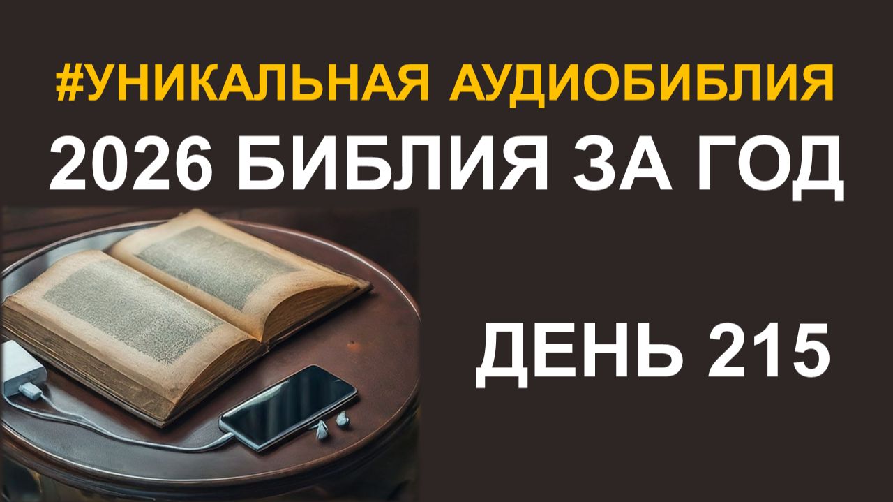 День 215. Библия за год. Библейский ультрамарафон портала «Иисус» 2026