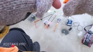 Ловля форели зимой на платнике.