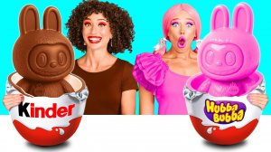 Жевательная Резинка vs Шоколадная Еда Челлендж | Вкусные Кухонные Рецепты от BaRaDa Challenge