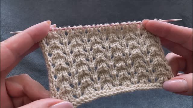 🧶НЕСЛОЖНЫЙ СЛАВНЫЙ АЖУРНЫЙ УЗОР💜 смотреть онлайн