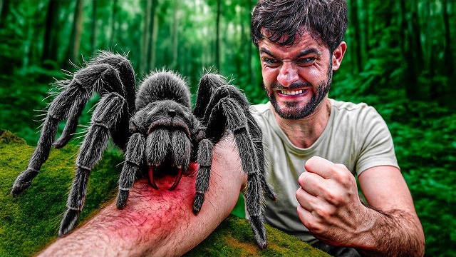 Укушен тарантулом голиафом. Самые болючие укусы