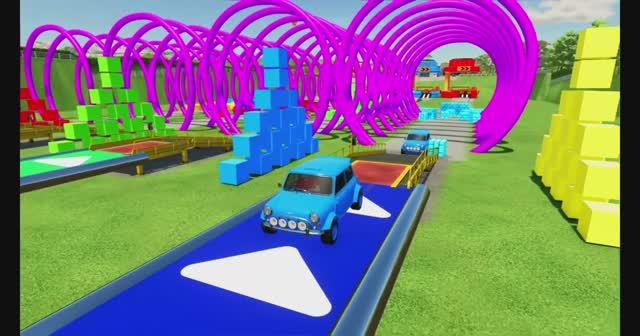 МУЛЬТИКИ для МАЛЫШЕЙ. Грузовики перевозят маленькие машинки. Красочное занимательное видео для ДЕТЕЙ смотреть онлайн