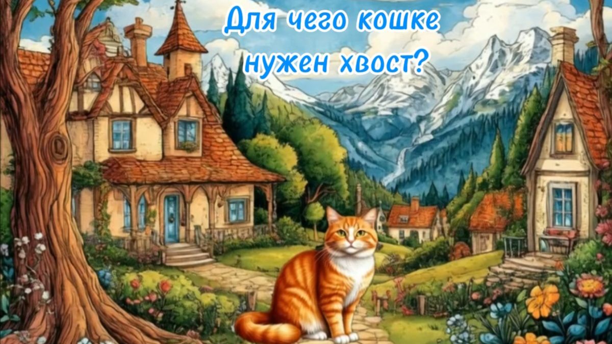 Мультик про кота. Для чего кошке нужен хвост? Мультфильм, стихотворение. Мультики для детей смотреть онлайн