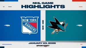 24.01.2026 | ОБЗОР МАТЧА | Сан-Хосе Шаркс - Нью-Йорк Рейнджерс | Highlights